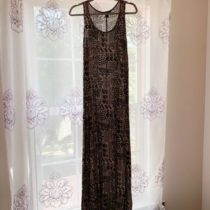 F21 tribal print maxi dress